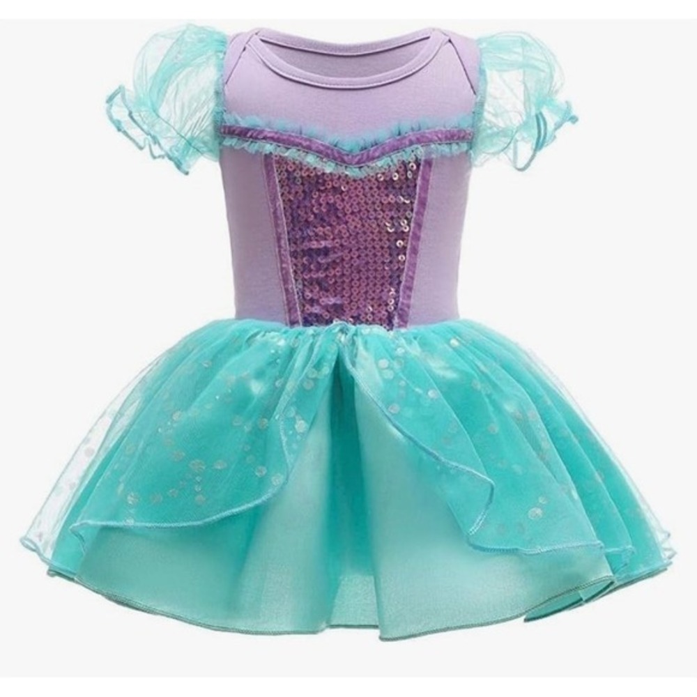 NEW Little Mermaid Princess Dress  Costume‎ Baby Girl 6-12 Months